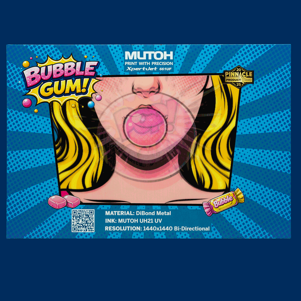 Bubblegum lenticular